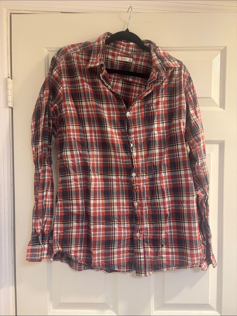 Sonoma Red and Blue Plaid Dress Shirt